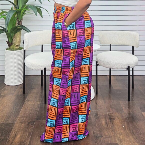 Karisma Ankara African Print Baggy Pants - Picture 1 of 3